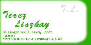 terez liszkay business card